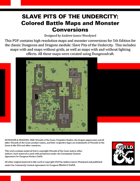 A1: Slave Pits of the Undercity - Colored Battle Maps and 5E Adventure Conversion