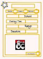 5e Blank Spell reference templates
