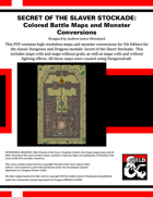 A2: Secret of the Slaver Stockade - Colored Battle Maps and 5E Adventure Conversion