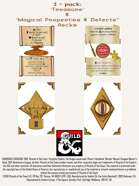 2-pack: "Treasure" & "Magical Properties & Defects" decks