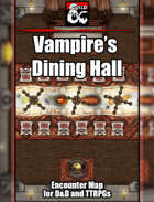 Vampire's Dining Hall Battlemap w/Fantasy Grounds support - TTRPG Map