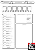 A5 Character Sheet D&D 5e