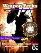 Weapon Perks (Fantasy Grounds)