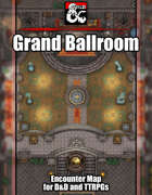 Grand Ballroom Battlemap w/Fantasy Grounds support - TTRPG Map
