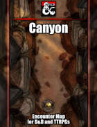Canyon Battlemap w/Fantasy Grounds support - TTRPG Map