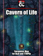 Cavern of Life Battlemap w/Fantasy Grounds support - TTRPG Map