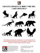 Fantastic Elven Beasts and Where to find them...