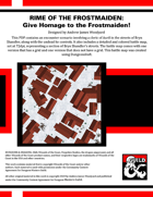 RF09: Rime of the Frostmaiden: Give Homage to the Frostmaiden!