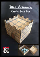 'Dice Armoury' Castle dice box