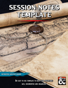 Session Notes Template