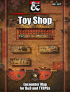 Toy Shop Battlemap w/Fantasy Grounds support - TTRPG Map