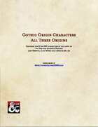 Gothic Origin Character Build - All Files