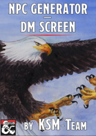 NPC Generator - DM Screen (for 5th edition)
