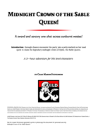 Midnight Crown of the Sable Queen!