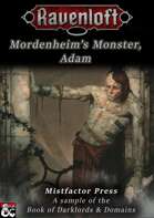Darklords & Domains: Mordenheim's Monster, Adam