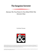 The Sanguine Sorcerer