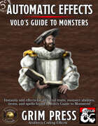 5E Automatic Effects - Volo's Guide to Monsters (Fantasy Grounds)