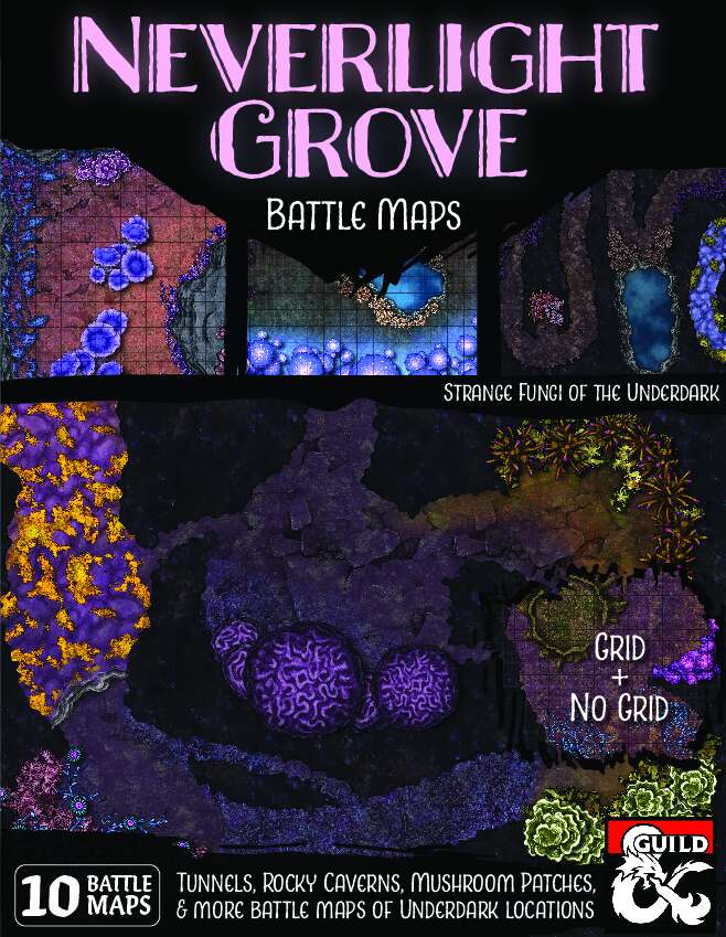 Neverlight Grove Battle Maps for Rage of Demons Out of the Abyss