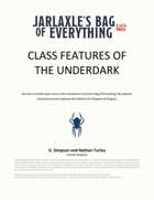 Jarlaxle's Bag of Everything: Class Features of the Underdark