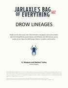 Jarlaxle's Bag of Everything: Drow Lineages