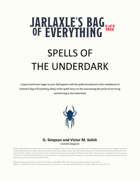 Jarlaxle's Bag of Everything: Spells of the Underdark