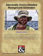 Absolutely Overly Detailed Background Generator