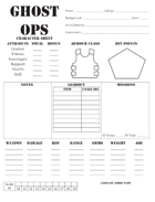 Ghost Ops OSR Character Sheet