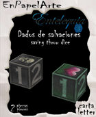 Dados de salvación / Saving throw dice (CARTA)