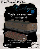 Tren de vapor, Vagón de pasajeros / Steam Train, passenger car