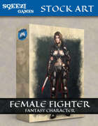Stock Art: Female Fighter Fantasy Character