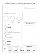 DUNGEONCRAWLERS to DRAGONSLAYERS! Character Sheet