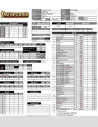 Pathfinder Character Sheet for LibreOffice Calc