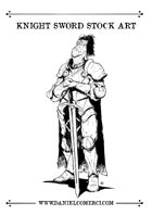 Knight Sword Stock Art