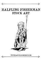 Halfling fisherman Stock Art