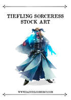 Tiefling Sorceress Stock Art