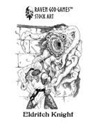 RGG Stock Art: Eldritch Knight Against Mythos Horror