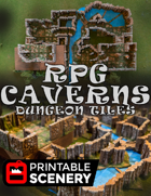 Dungeon Caverns 31 separate 3D PRINTABLE dungeon tiles