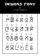 Demon Font - TTF Font File with Lifetime Commercial License