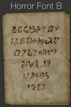 Horror Font B - TTF Font File with Lifetime Commercial License