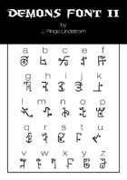 Demon Font II - TTF Font File with Lifetime Commercial License