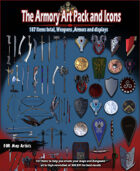 Art Pack For RPG Maps. 187 weapons, armor and displays Commercial use permitted
