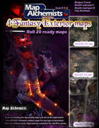 4 Fantasy exterior maps 48x48 for Roll 20