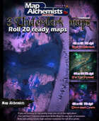 3 Underdark Battle-Maps for Roll 20 and printing