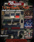 3 City Battle-Maps for Roll 20 and printing