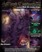 4 Dark destination Maps for Roll 20 and printing