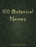 100 Botanical Names