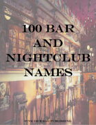 100 Bar and Nightclub Names