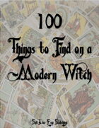 100 Things to Find on a Modern Witch