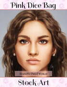 Stock Art-Brunette Female Dwarf Portrait