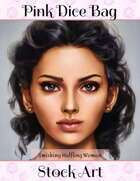 Stock Art-Smirking Female Halfling Portrait